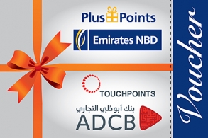 Emirates NBD plus points voucher scheme & ADCB Touch points voucher